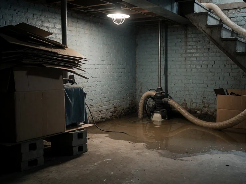 Emergency water extraction in Woodside, New York