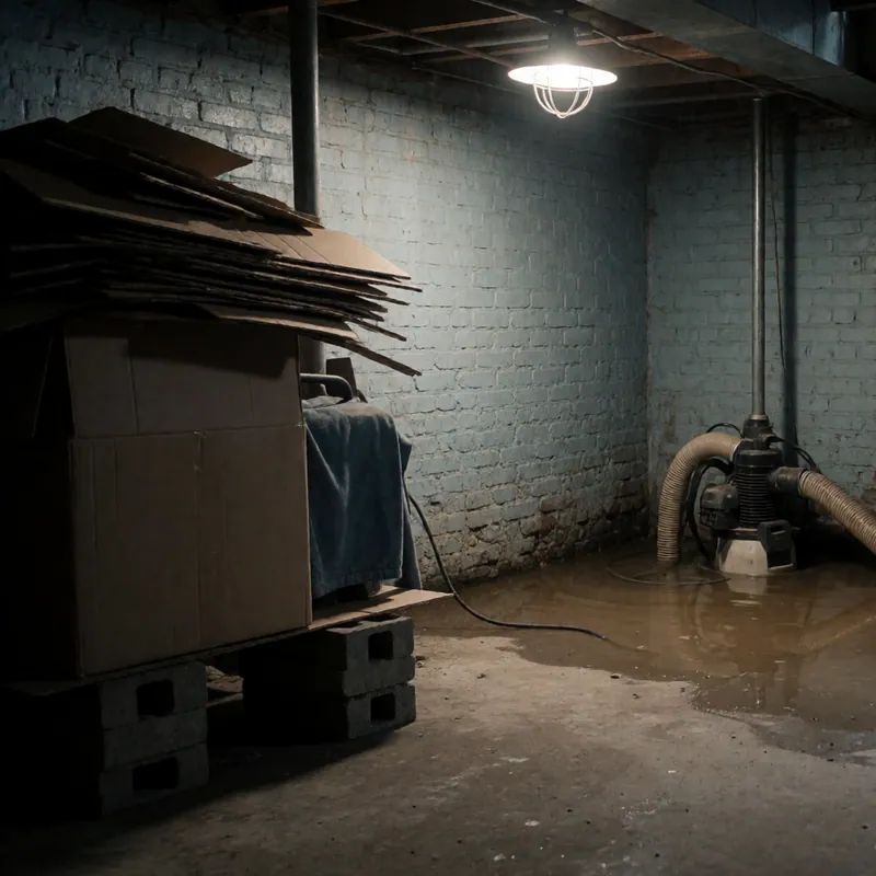 Emergency water extraction in Woodside, New York