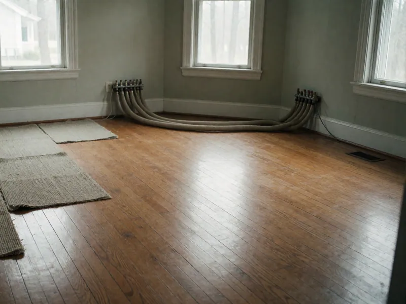 Hardwood floor and subfloor drying in Woodside, New York